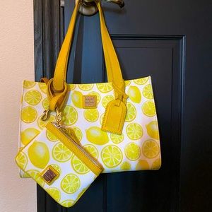 Lemonade 🍋 Anyone? Dooney and Bourke Shoulder bag with matching wristlet